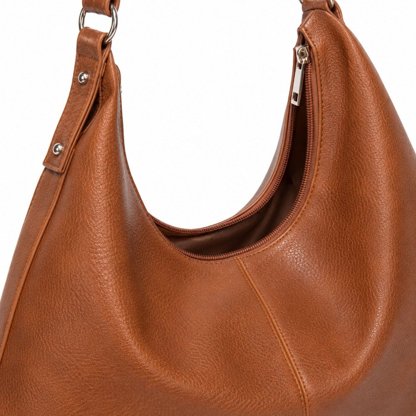 Oversized Slouchy Hobo Shoulder Bag with Adjustable Strap