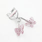 2-Piece Eyelash Curler Set with Butterfly Handle Design for Natural Lash Lift and Eye Makeup Prep