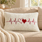 Heart Tufted Decorative Throw Pillow Cover 11.8 x 19.7 in (Single Piece)