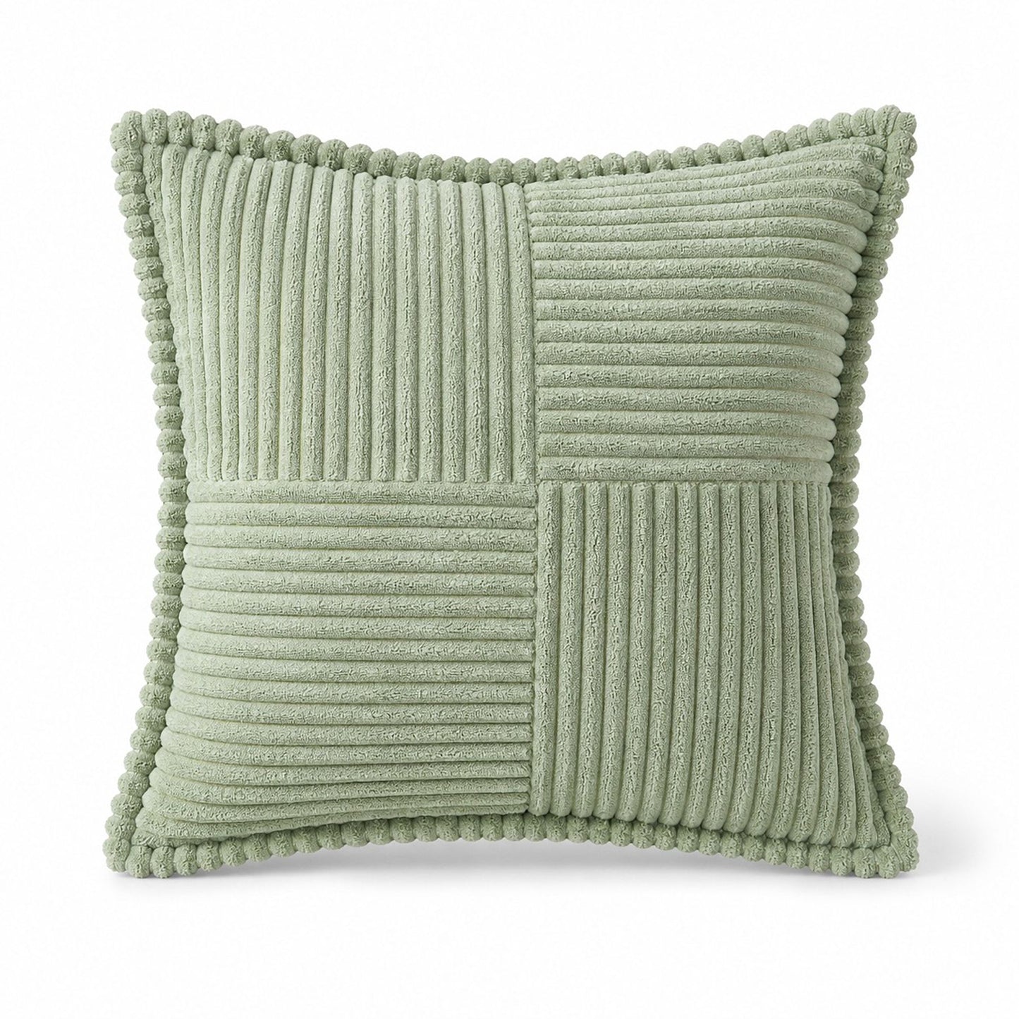 Soft Corduroy Decorative Throw Pillow Cover Geometric Accent Cushion Cover for Sofa Bed