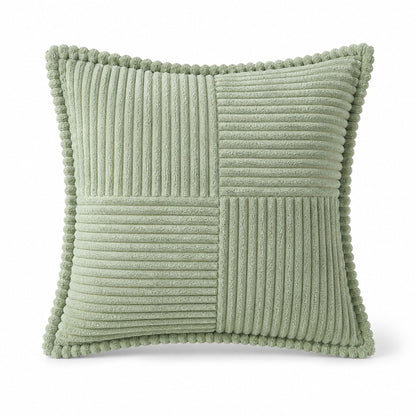 Soft Corduroy Decorative Throw Pillow Cover Geometric Accent Cushion Cover for Sofa Bed