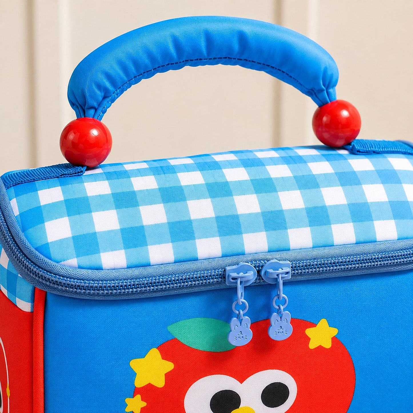 Kids Cartoon Lunch Bag with Padded Handle and Zipper Closure