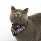 Paisley Floral Pet Bandana Scarf Bohemian Neckerchief for Cats and Dogs Bib