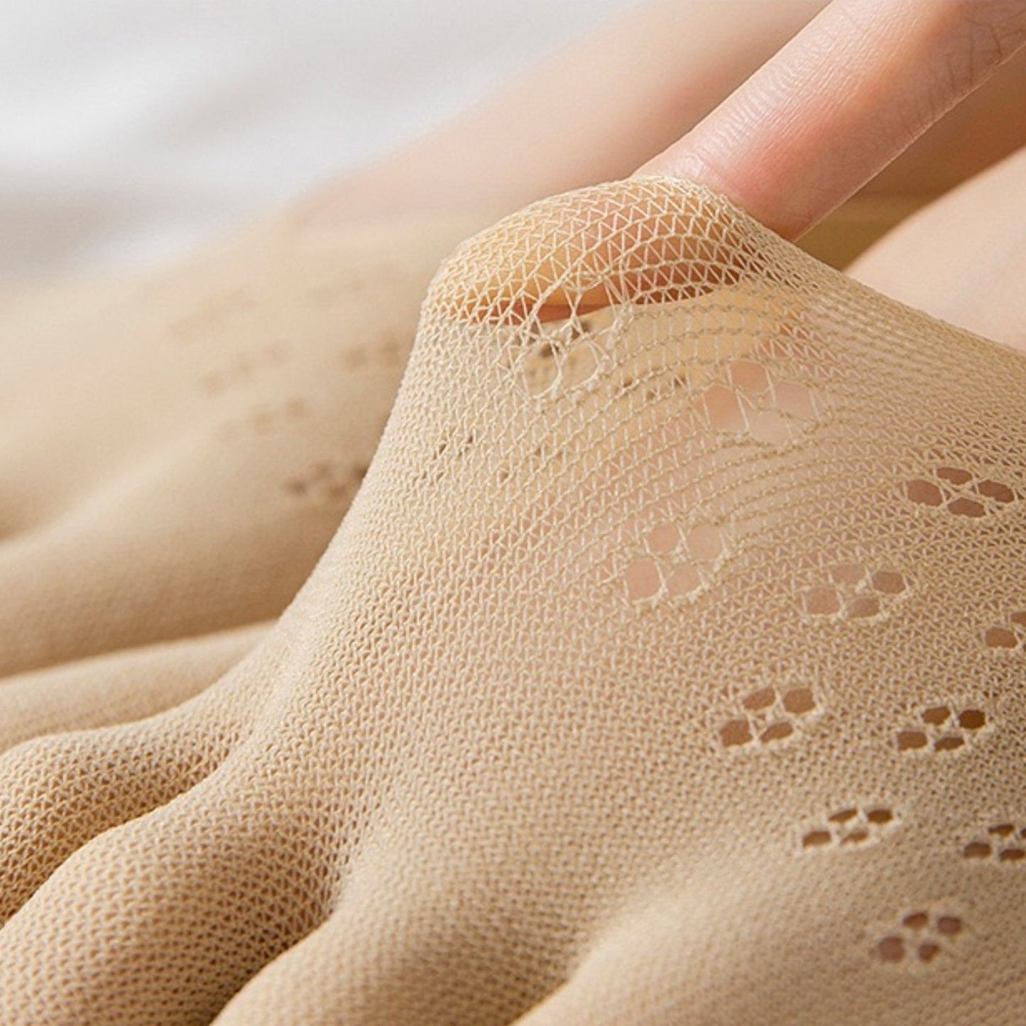 Mesh Toe Socks with Non-Slip Silicone Heel Grip Ultra Low Cut Breathable No Show Sock 3-Pack