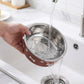 Stainless Steel Pet Bowl - Non-Slip Dog and Cat Food Dish with Paw Print Accent