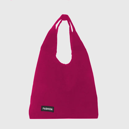 Corduroy Tote Bag - Large Soft Shoulder Bag for Daily, Shopping & Casual Use