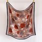 Large Floral Square Scarf 35 Inch Lightweight Fashion Head Neck Shawl Wrap
