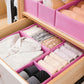 6 Piece Drawer Organizer Set Closet Storage Bins for Underwear Socks Foldable Storage Boxes