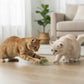Plush Cat Toy Mice Interactive Squeaky Soft Mouse Toy for Indoor Cats