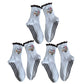 Non Slip Grip Yoga Socks Cute Embroidered Crew Socks Pilates Barre Socks Ruffle Trim Socks 3 Pack