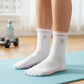 Non Slip Grip Yoga Socks Crew Socks Pilates Barre Dance Workout Breathable Athletic Socks 3 Pack