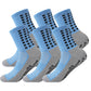 Unisex Non Slip Grip Athletic Socks with Arch Support Cushioned Sports Socks 3 Pack