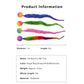 Interactive Cat Toy Teaser Worm Cat Toy with Ball Plush Cat Toys for Indoor Cats 4 Pack