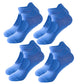 Non Slip Yoga Grip Socks Open Instep Pilates Barre Workout Socks Low Cut Athletic Socks 4 Pack