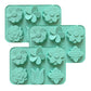 3-Piece Flower Silicone Baking Mold Set Floral Cake Chocolate Candy Soap Mold