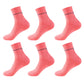 6pk Professional Athletic Socks - Ankle-Length Sports Socks with Elastic Cuff & Reinforced Design for Running & Gym