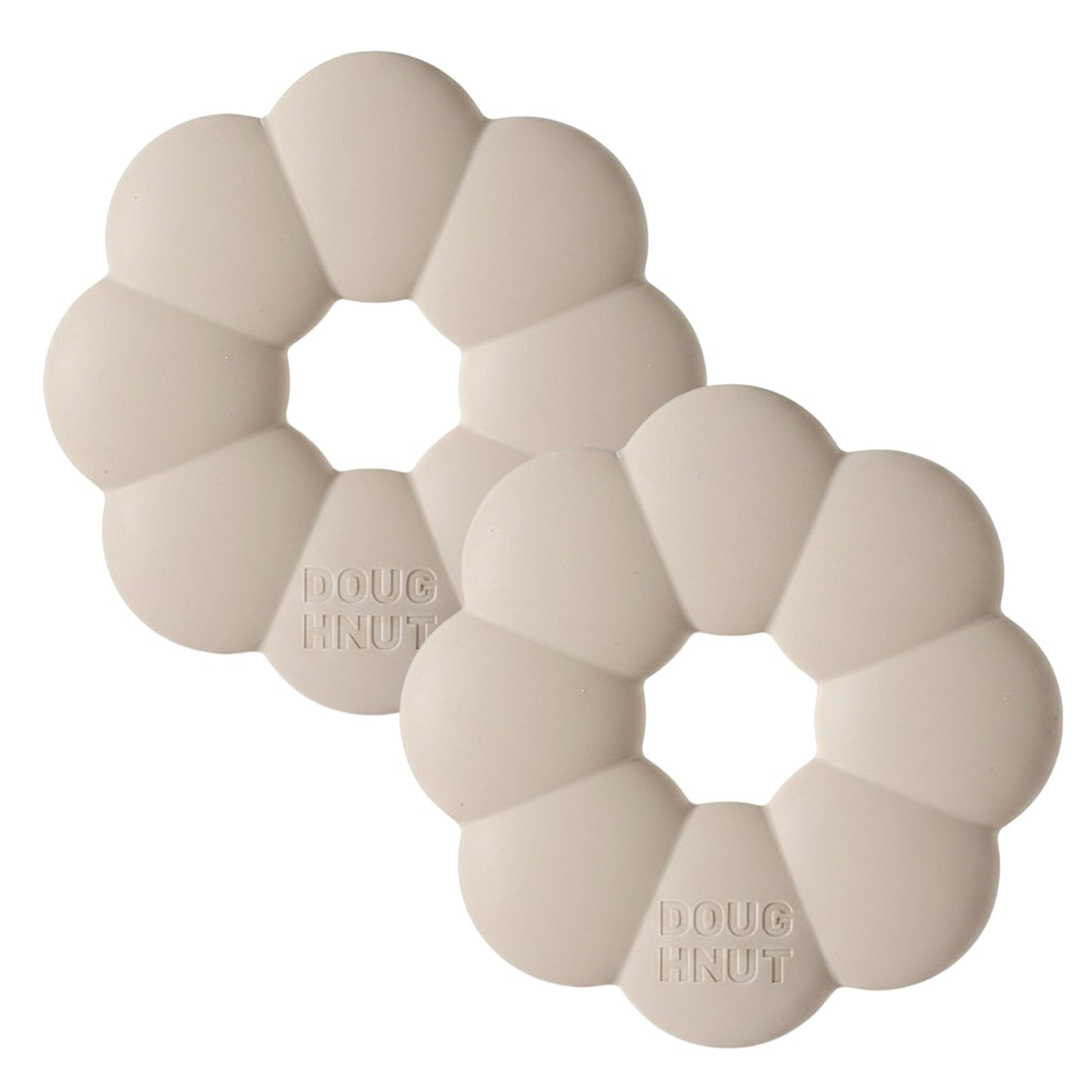 2-PC Flower Shaped Silicone Cup Coaster with Heat Resistant Non Slip Design