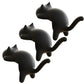 3-Piece Desk Edge Bag Hook with Cat-Shaped Design and Protective Non-Slip Surface