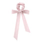 Elastic Hair Ties with Long Bows, Hair Scrunchies with Knotted Bow Ribbon for Women Girls