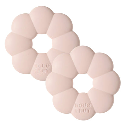 2-PC Flower Shaped Silicone Cup Coaster with Heat Resistant Non Slip Design