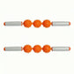 2-PC Handheld Massage Roller with Textured Therapy Balls for Deep Tissue Relief