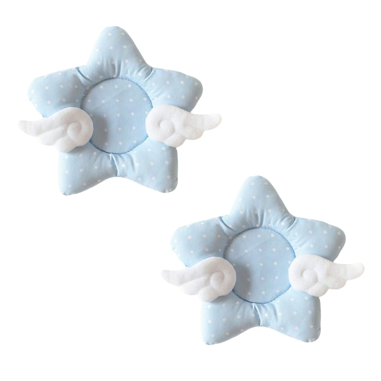 2-PC Star Shaped Fabric Cup Coaster with Soft Padded Design and Decorative Wing Detail