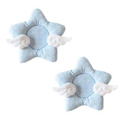2-PC Star Shaped Fabric Cup Coaster with Soft Padded Design and Decorative Wing Detail