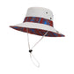 Wide Brim Outdoor Sun Hat Adjustable Chin Strap Breathable Lightweight Hiking Fishing Hat