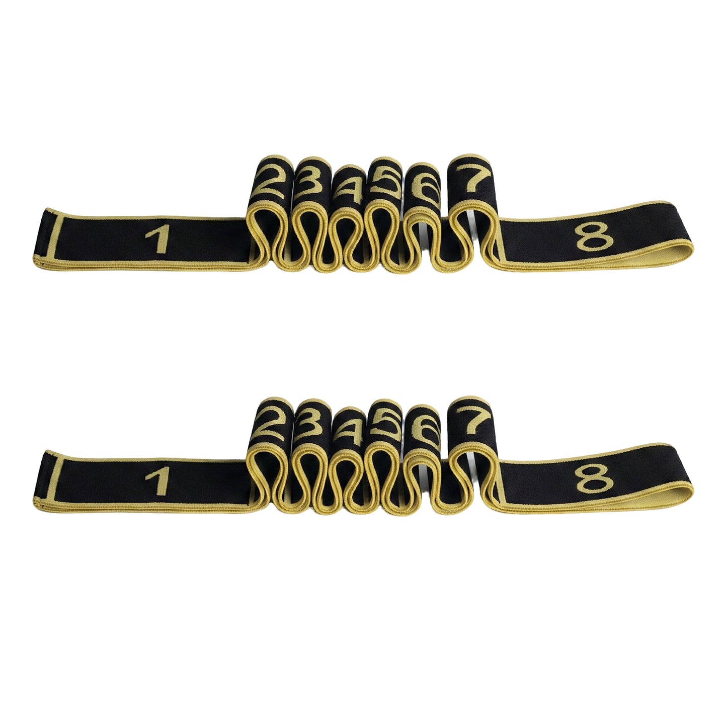 2-PC Fabric Resistance Bands Set 8 Levels Booty Exercise Loop Bands