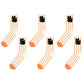 6pk Striped Ankle Socks - Cute Print Pattern Casual Socks for Daily Wear