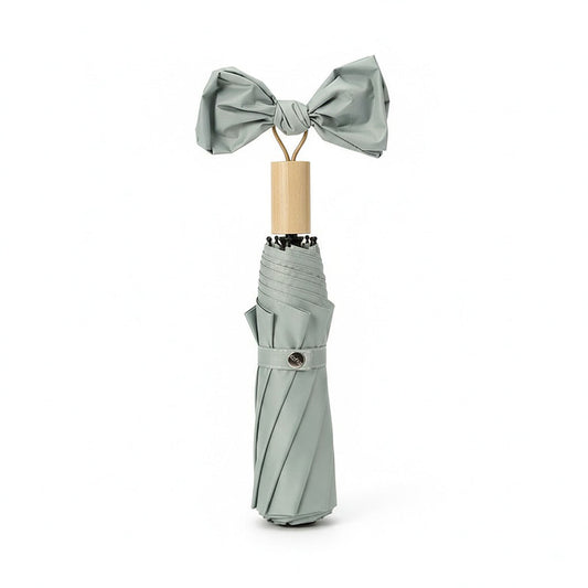 Neutral Compact Umbrella with UV Protective Black Interior