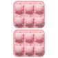 2-Piece Turtle Silicone Baking Mold Set Nonstick Flexible Chocolate Candy Dessert Mold