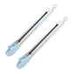 Stainless Steel Kitchen Tongs with Silicone Tips Non Slip Serving Utensil Set 2 Piece