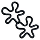 2-PC Wavy Silicone Trivet Heat Resistant Non Slip Countertop Pot Holder