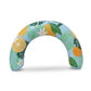 Inflatable U Shape Pool Float Adult Swim Ring Tropical Lemon Print Swimming Pool Float