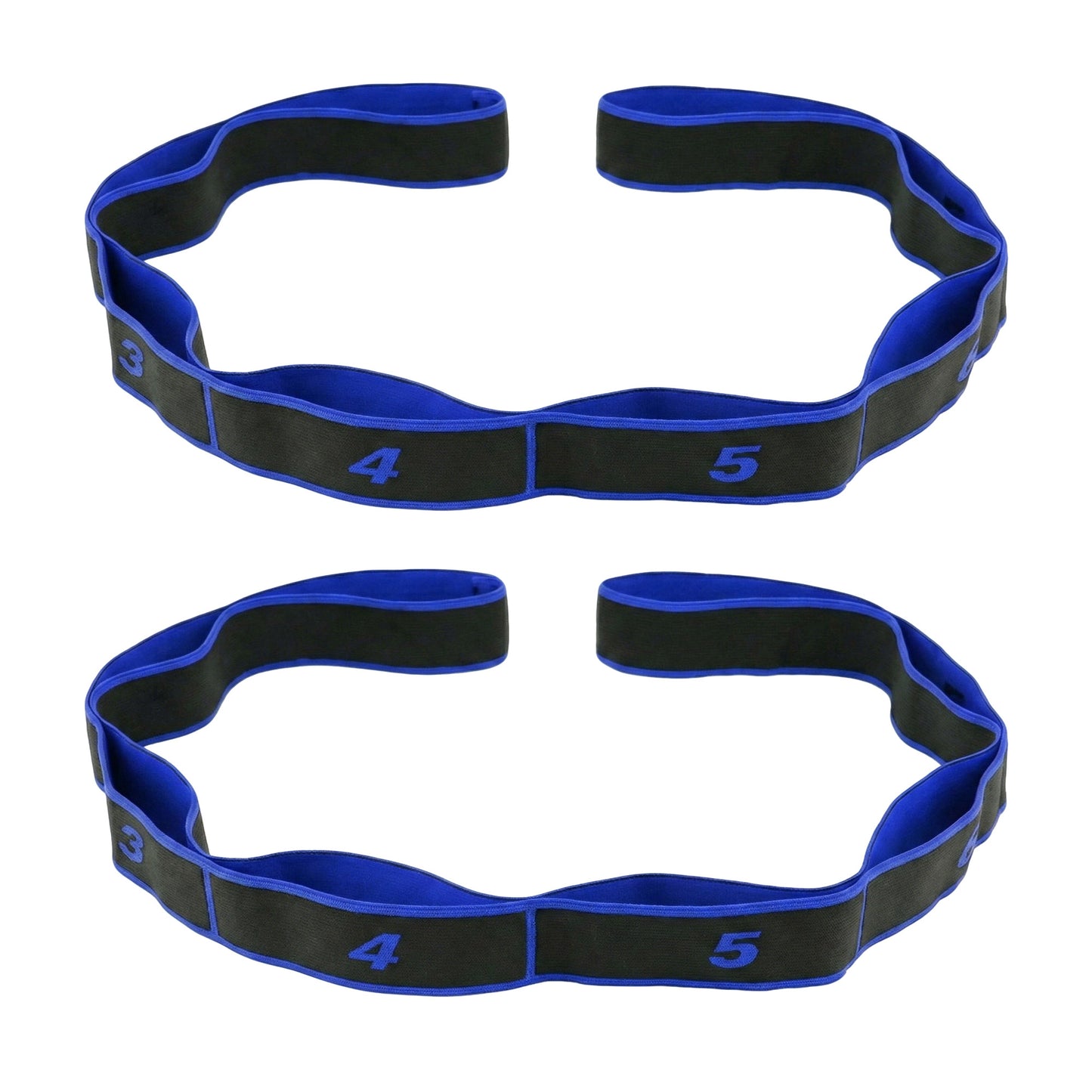 2-PC Fabric Resistance Bands Set 8 Levels Booty Exercise Loop Bands