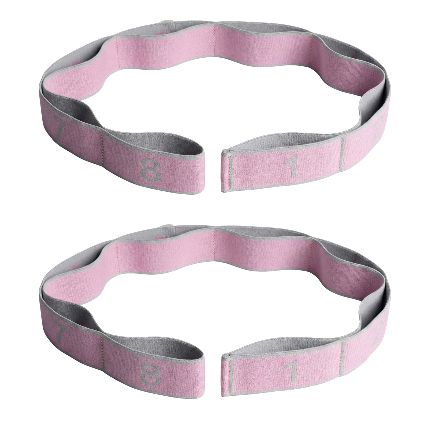 2-PC Fabric Resistance Bands Set 8 Levels Booty Exercise Loop Bands