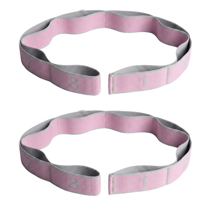 2-PC Fabric Resistance Bands Set 8 Levels Booty Exercise Loop Bands