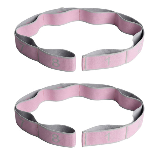2-PC Fabric Resistance Bands Set 8 Levels Booty Exercise Loop Bands