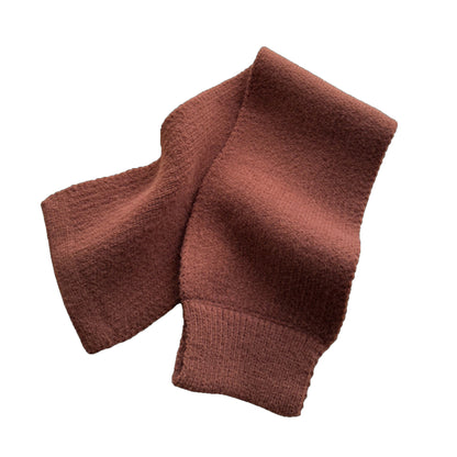 Soft Knit Scarf with Pull-Through Loop Design, Cozy Textured Fabric and Easy Draped Styling for Everyday Wear 29.5x7in
