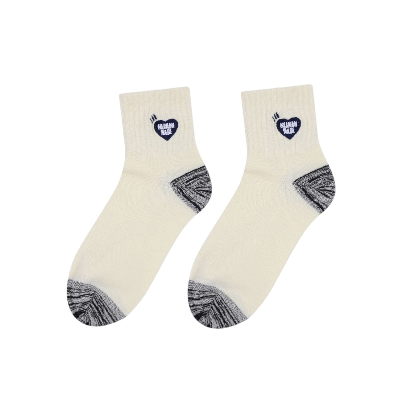 2-Pack Cotton Valentine Heart Embroidered Socks Casual Colorful Socks