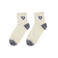 2-Pack Cotton Valentine Heart Embroidered Socks Casual Colorful Socks