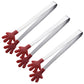 Stainless Steel Kitchen Tongs with Hand Shape Silicone Tips Serving Utensil Set 3 Piece