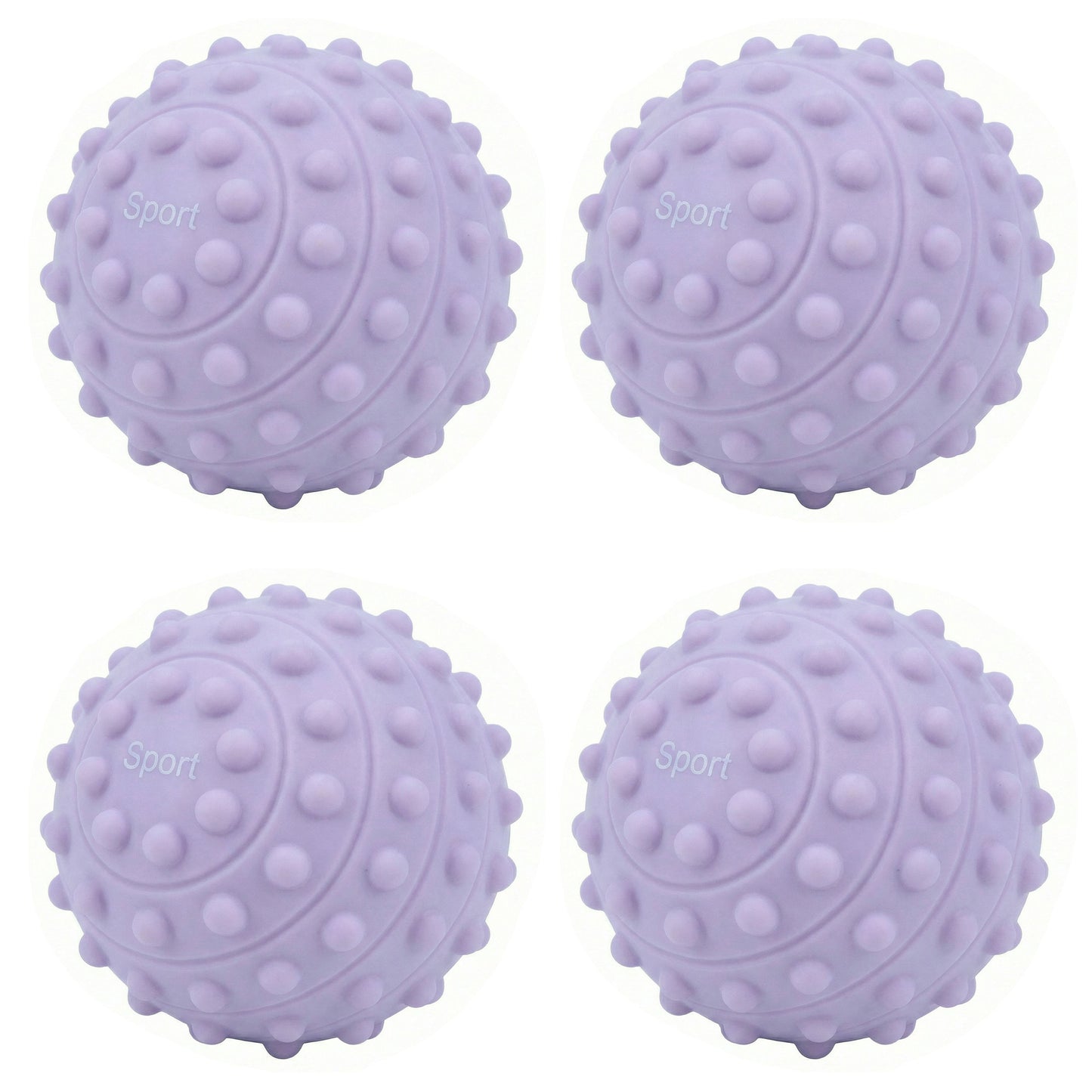 4-PC Textured Massage Ball for Muscle Recovery and Deep Tissue Relief