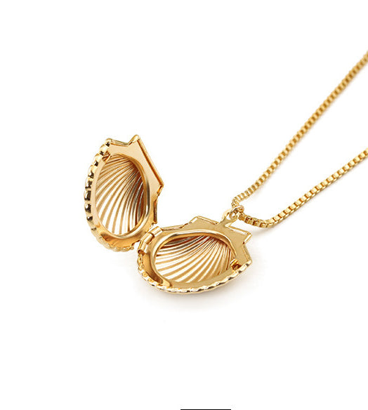 Seashell Charm 18K Gold Plated Necklace