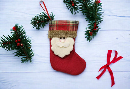 Santa, Snowman and Reindeer Design Socks For Christmas Decoration