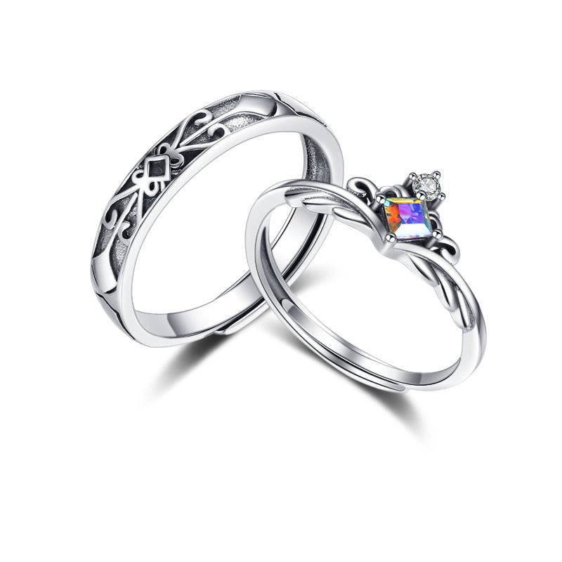 Classic Matching Couples Ring 925 Sterling Silver