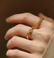 Mini Gold Chain Ring Variety