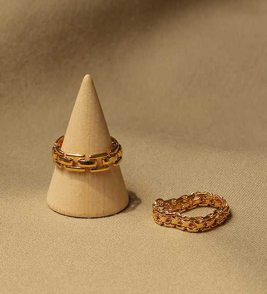 Mini Gold Chain Ring Variety