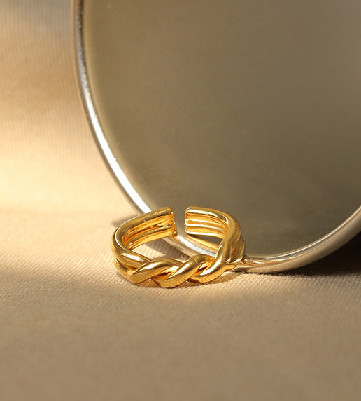 Twist Braid Gold Ring